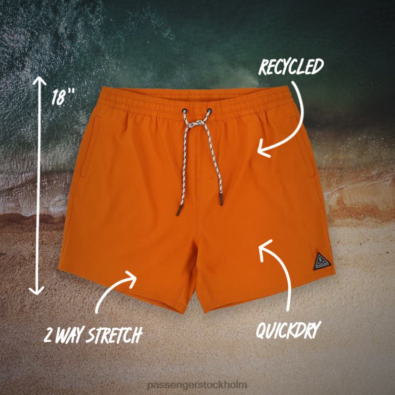 Passenger ventura återvunna badshorts sunset orange D422J315 solnedgång orange