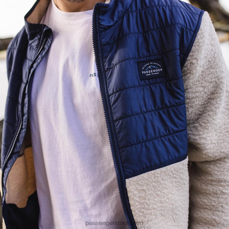 Passenger fogtrail full zip återvunnen sherpa fleece havregryn D422J48 gröt