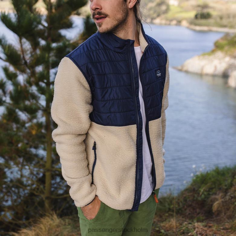 Passenger fogtrail full zip återvunnen sherpa fleece havregryn D422J48 gröt