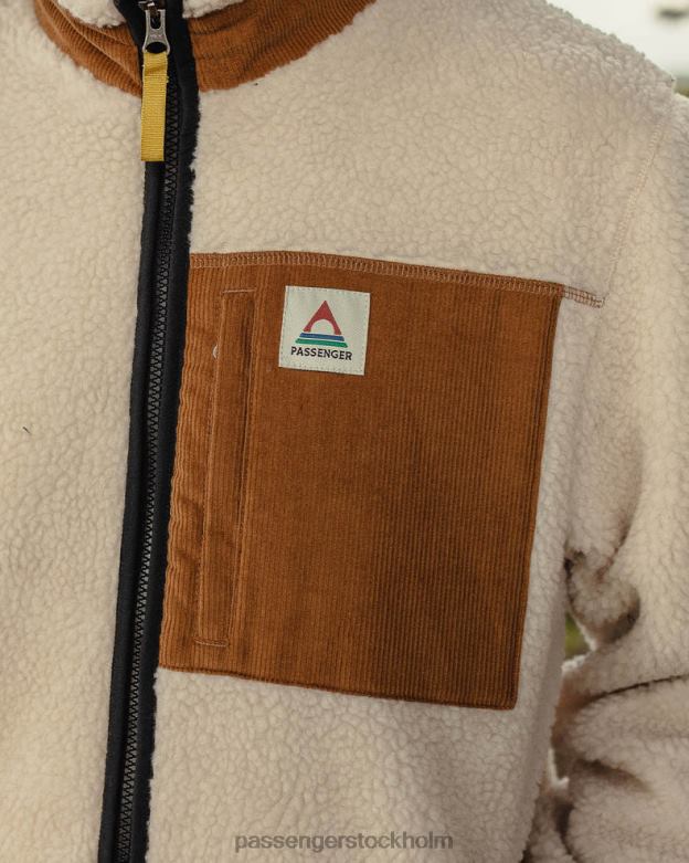 Passenger trekker återvunnen djuphårig sherpa fleece varm elfenben D422J24 varmt elfenben