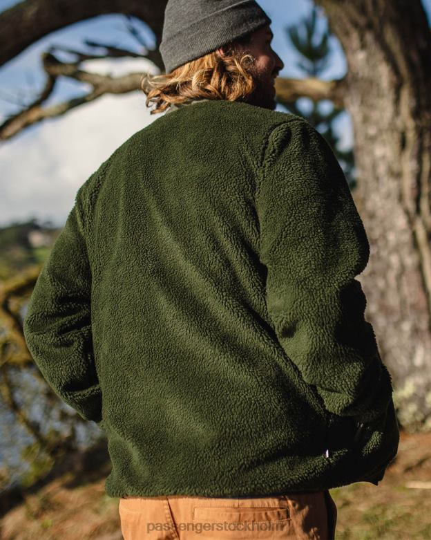 Passenger trekker återvunnen gran av sherpa fleece med djup lugg D422J39 gran