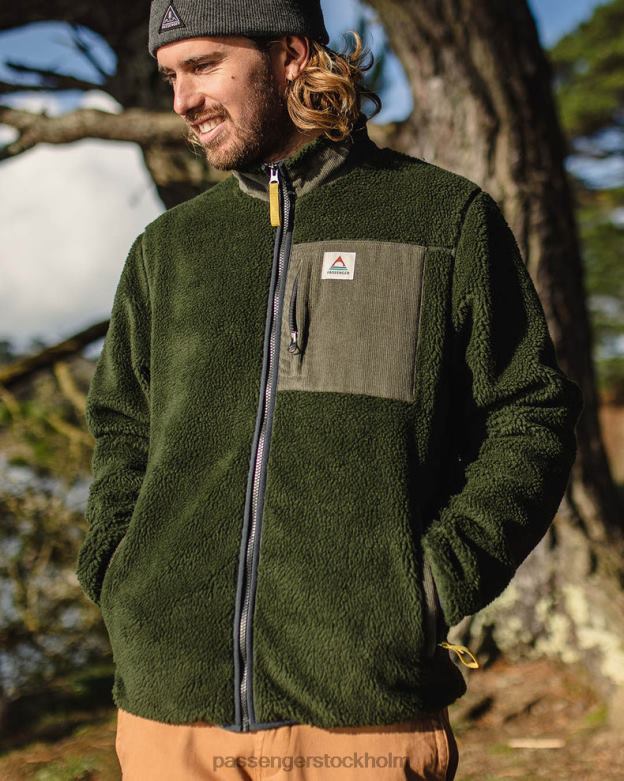 Passenger trekker återvunnen gran av sherpa fleece med djup lugg D422J39 gran