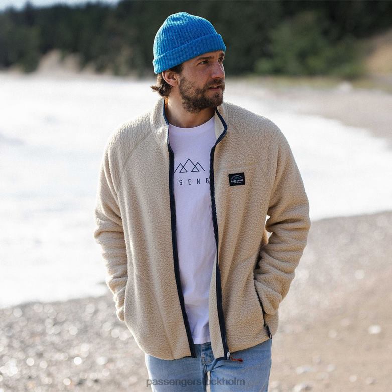Passenger tripper full zip återvunnen sherpa fleece havregryn D422J32 gröt
