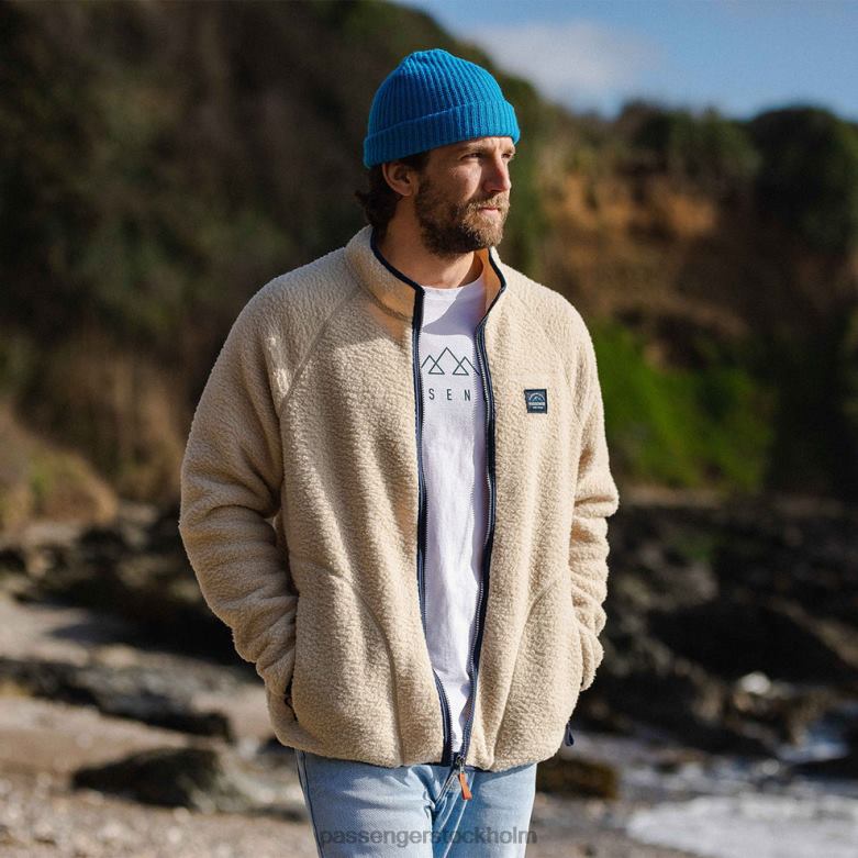 Passenger tripper full zip återvunnen sherpa fleece havregryn D422J32 gröt