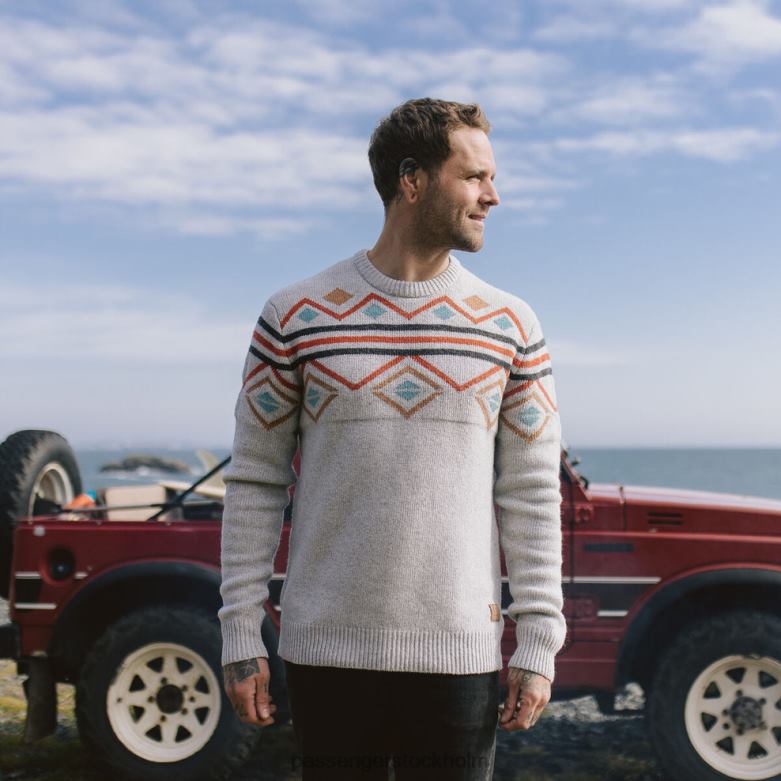 Passenger Fireside stickad tröja björk D422J204 björk