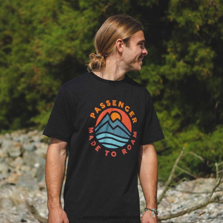 Passenger björk återvunnen bomull t-shirt svart D422J379 svart
