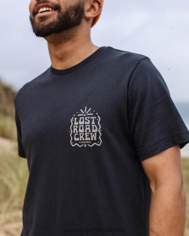 Passenger förlorad väg återvunnen bomull t-shirt svart D422J359 svart