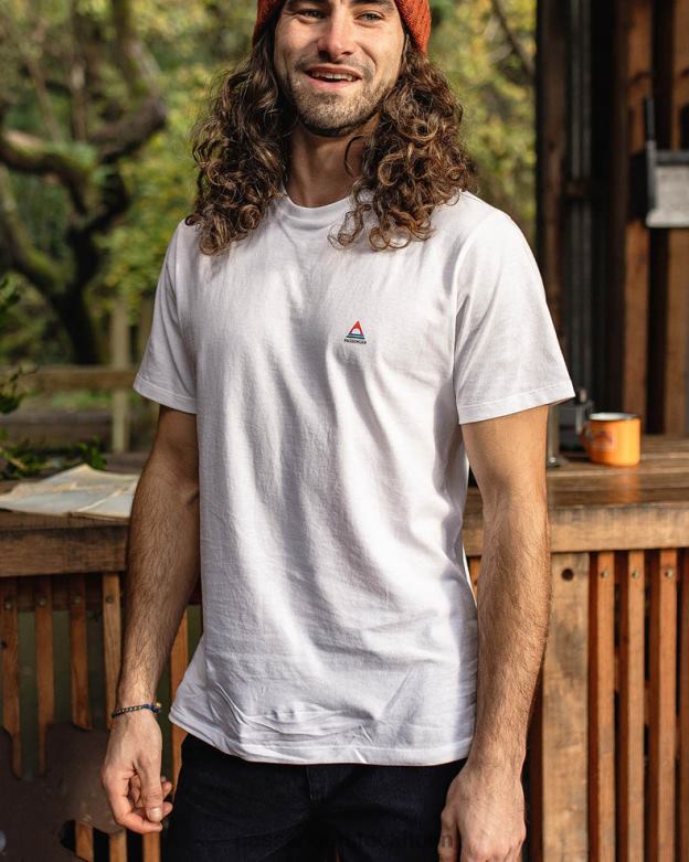 Passenger klassisk logotyp återvunnen bomull t-shirt vit D422J342 vit