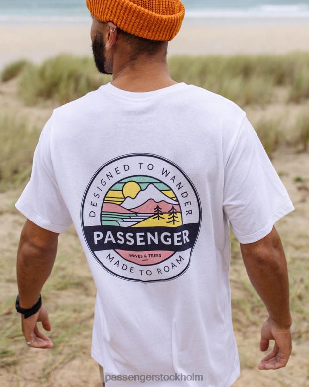 Passenger odyssey återvunnen bomull t-shirt vit D422J345 vit