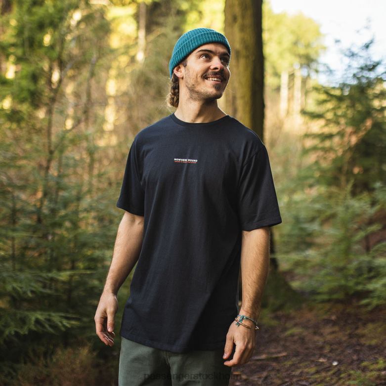 Passenger tourer t-shirt i återvunnen bomull svart D422J372 svart
