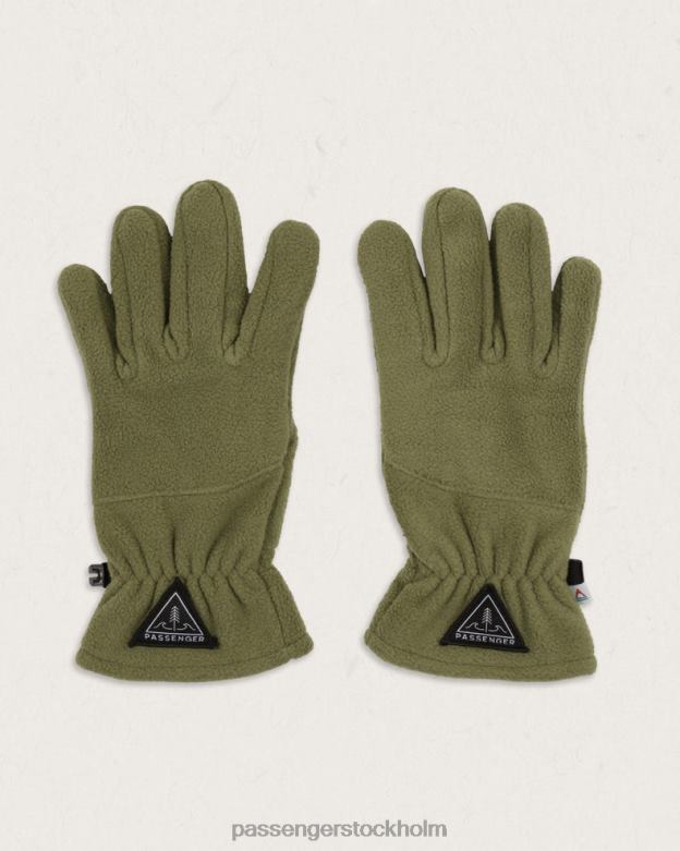 Passenger daytrip återvunna polar fleece pekskärmshandskar khaki D422J514 kaki