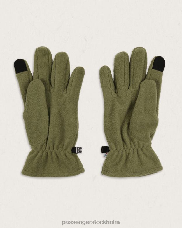 Passenger daytrip återvunna polar fleece pekskärmshandskar khaki D422J514 kaki