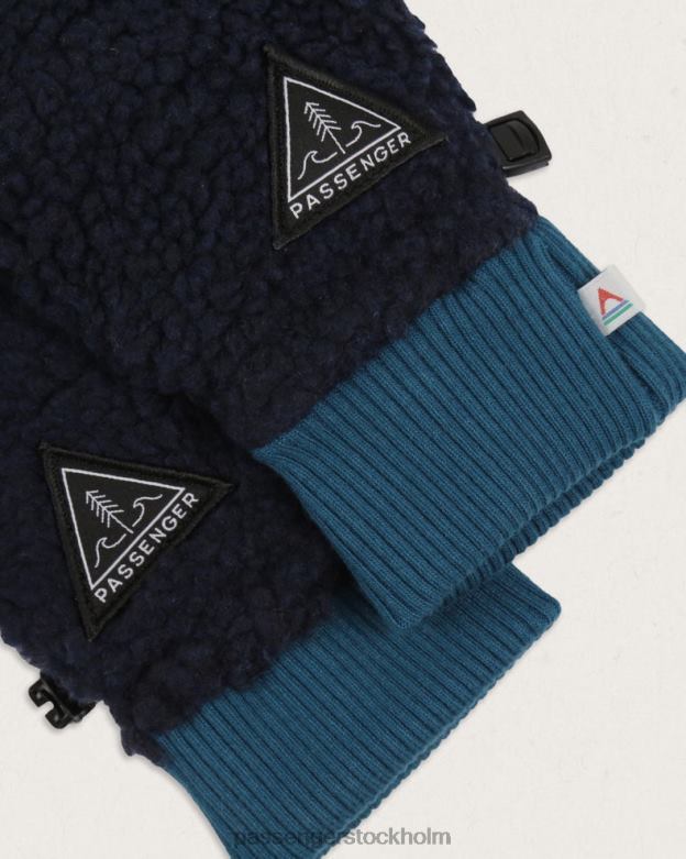 Passenger snöfall återvunna sherpahandskar djup marin D422J506 djup marin