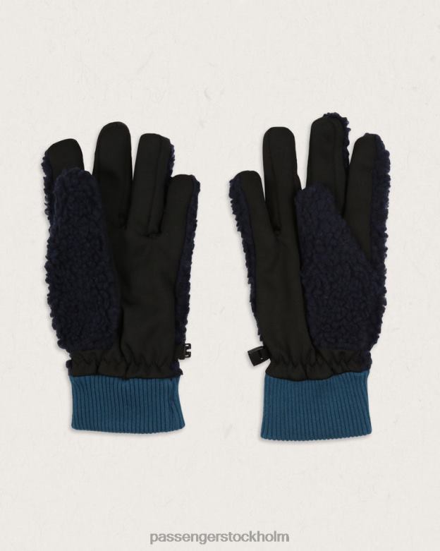 Passenger snöfall återvunna sherpahandskar djup marin D422J506 djup marin
