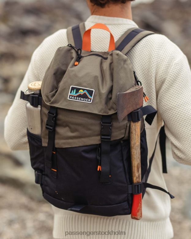 Passenger boondocker återvunnen 26l ryggsäck svart/khaki D422J516 svart/khaki