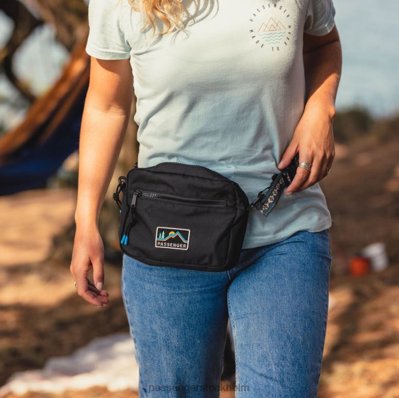 Passenger återvunnen polyester höftpack svart D422J532 svart