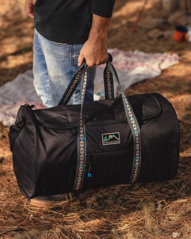 Passenger weekender 58l återvunnen polyester duffle bag svart D422J564 svart