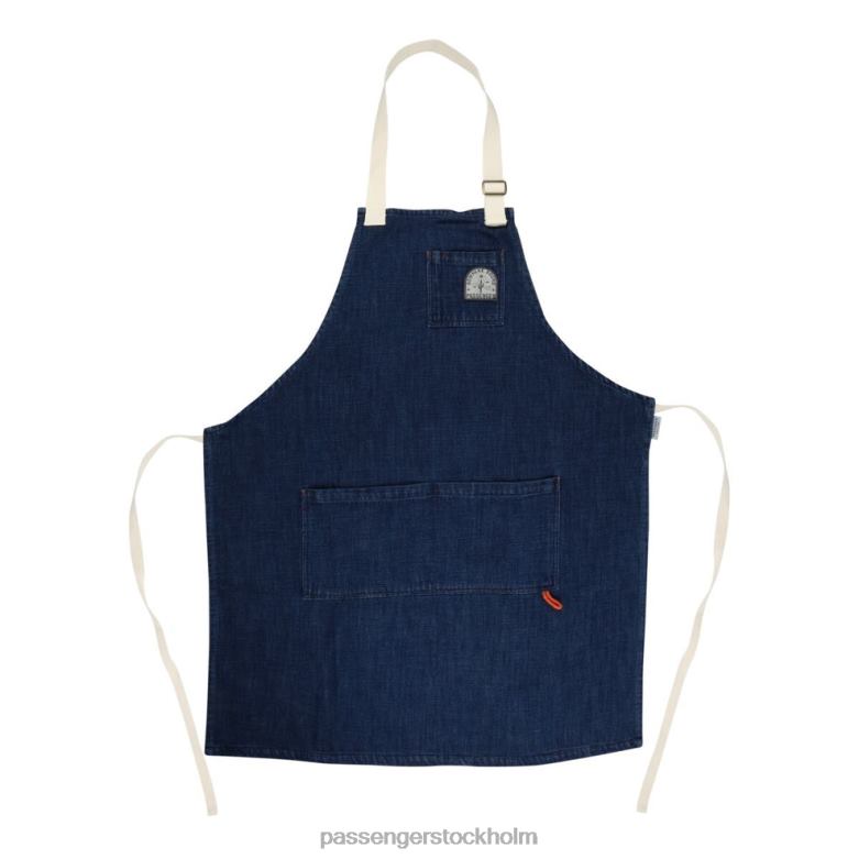 Passenger gård denimförkläde i ekologisk bomull mörk denim D422J620 mörk denim