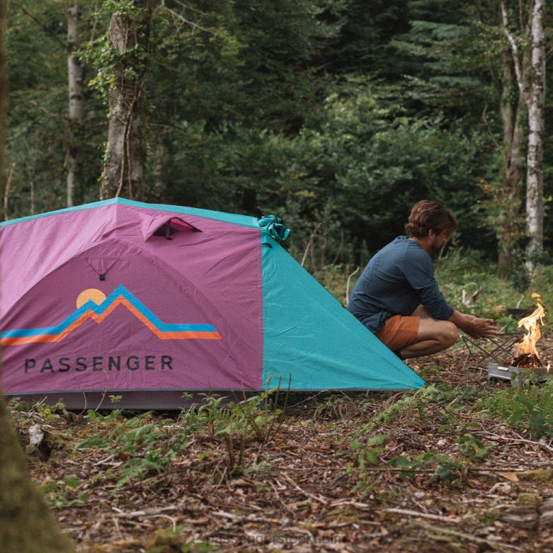 Passenger håll dig jordad 2 personerstält virdian green/orchid D422J605 virdian green/orkidé