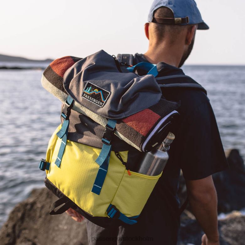 Passenger portland återvunnen strandhandduk blekt svart D422J622 blekt svart