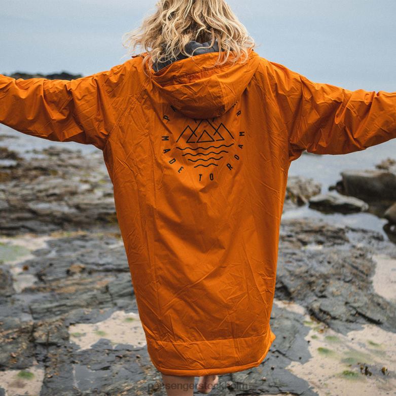 Passenger eskapism återvunnen handduk fodrad byta dräkt sunrise orange D422J641 soluppgång orange